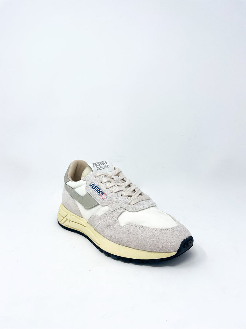 Reelwind Low Sneakers in Nylon & Suede White