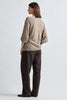 Drippy Tissue Cardigan in Camel Melange