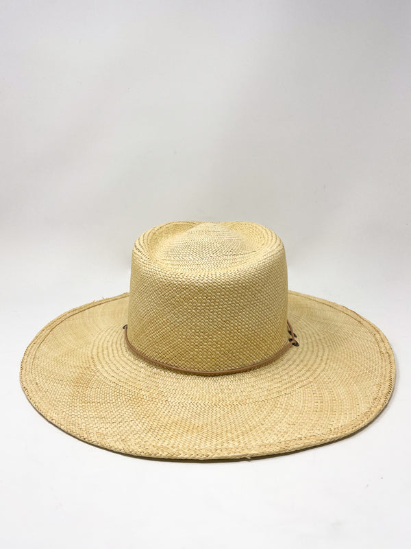Panama Chinstrap Hat in Natural/Tan