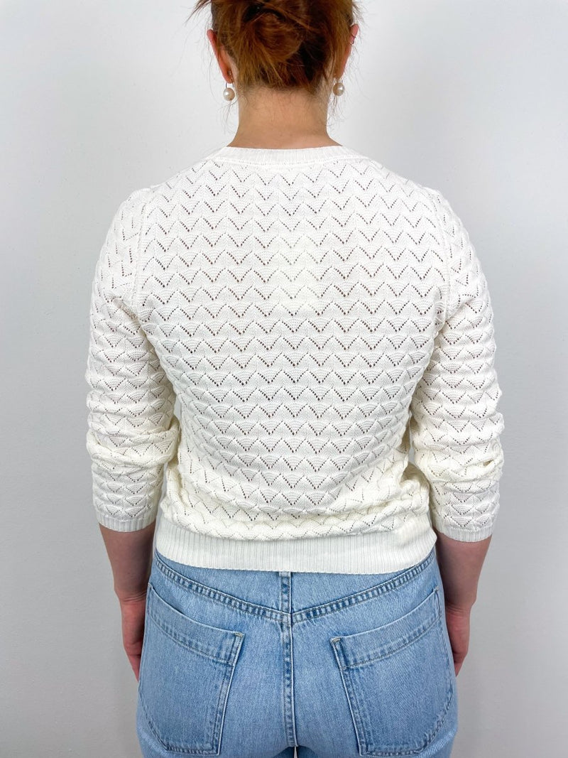 Astrid Cardigan in Ivory - The Shoe Hive
