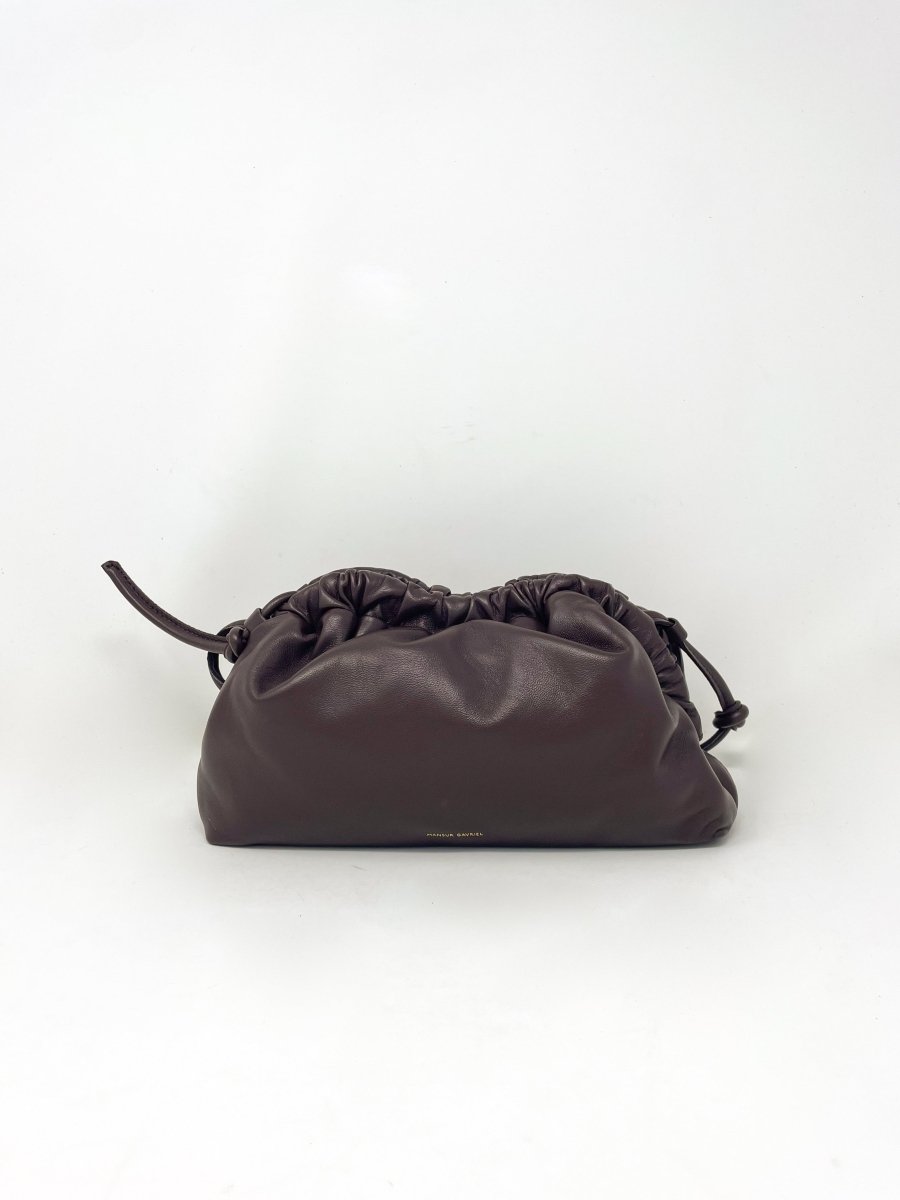 Mini Cloud Clutch in Chocolate exclusive at The Shoe Hive