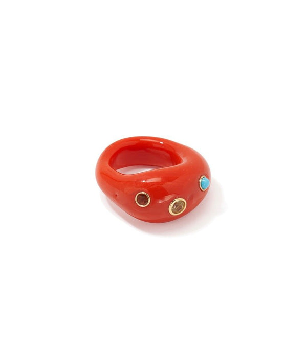 Monument Ring in Red Hot - The Shoe Hive