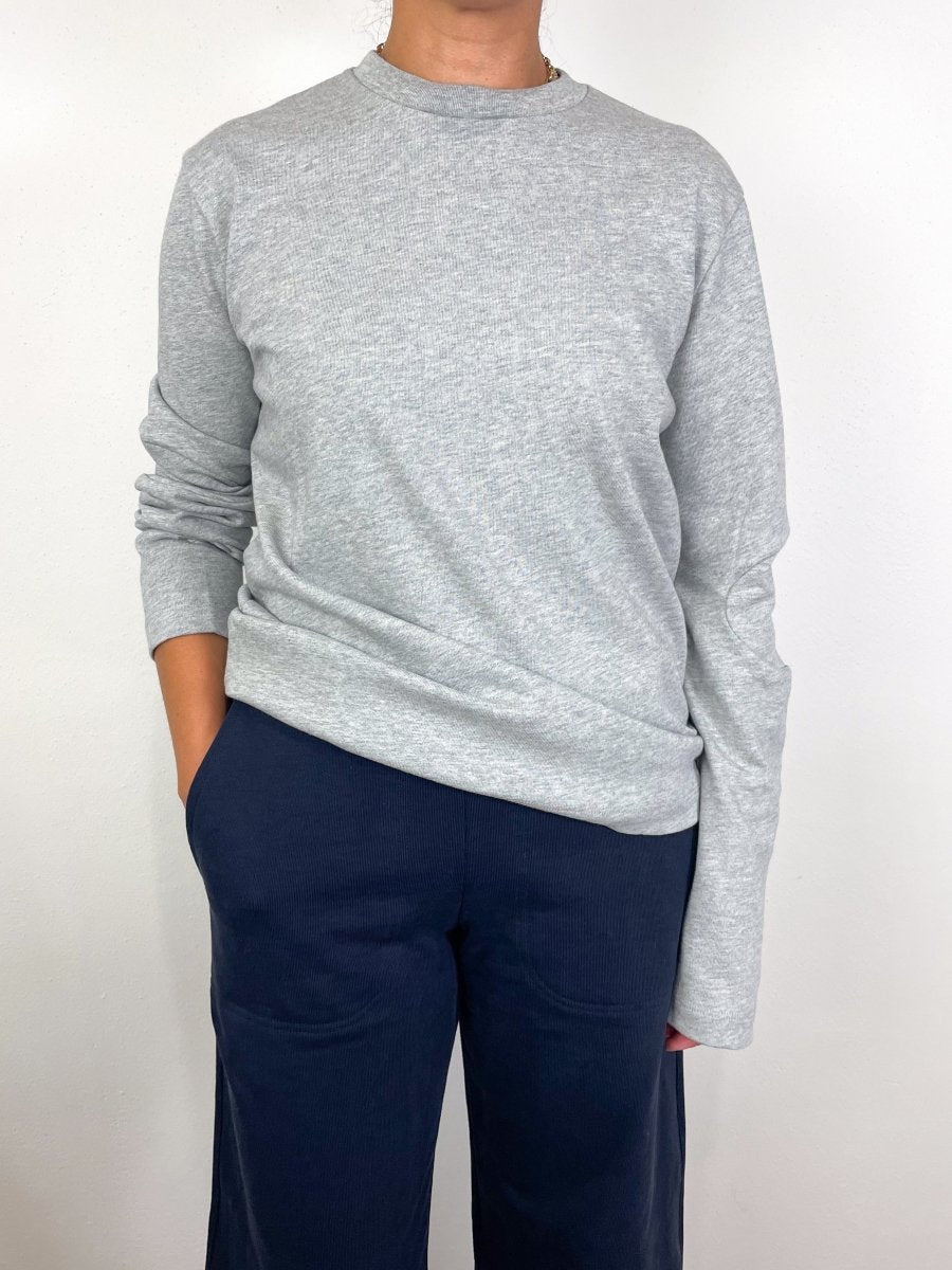 Perfect T TShirt w/Gusset Elbow Sleeve in Heather Grey exclusive