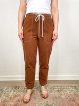 Pull On Canvas Pant in Bronze - The Shoe Hive
