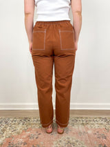 Pull On Canvas Pant in Bronze - The Shoe Hive