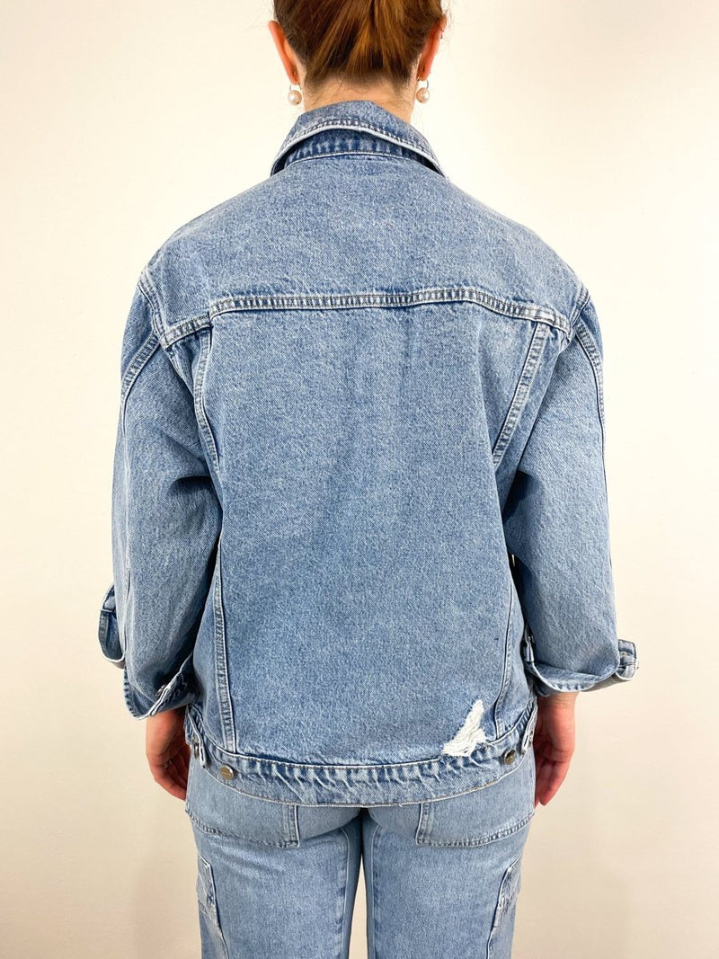 Rory Jacket in Vintage Blue - The Shoe Hive