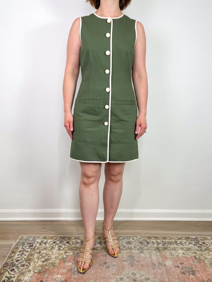 Whistler Dress in Stone Army exclusive at The Shoe Hive