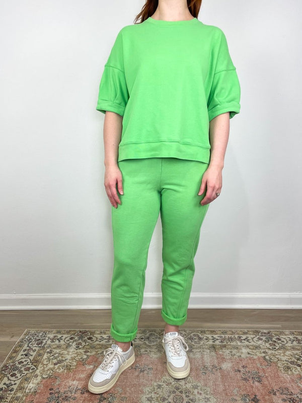 Trixie Sweatshirt in Lush Green - The Shoe Hive