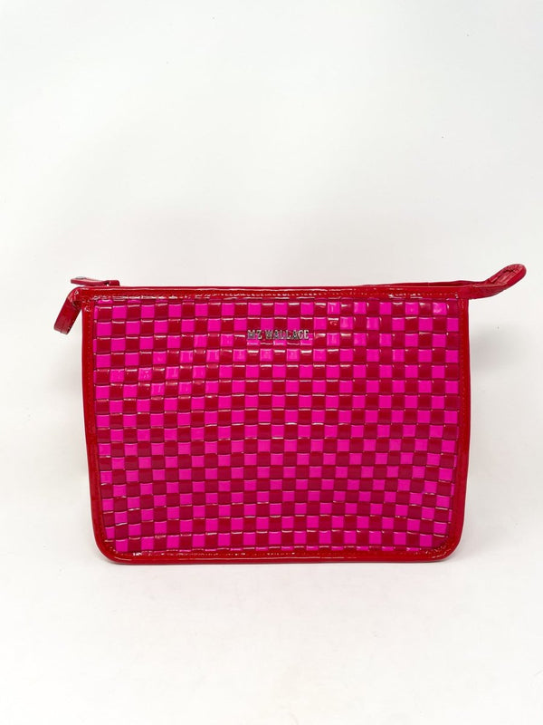 Woven Clutch in Candy Lacquer - The Shoe Hive