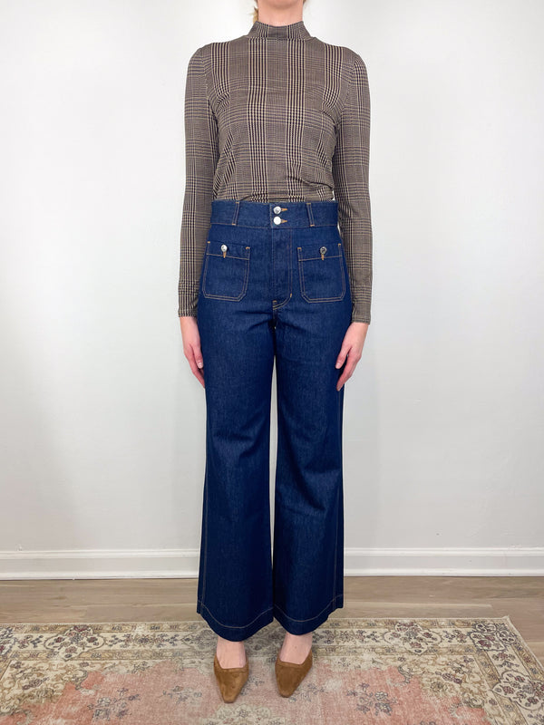 Nate Top in Dark Acorn Multi