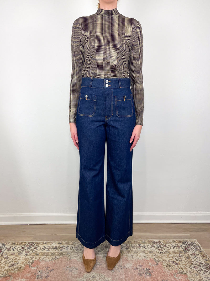 Nate Top in Dark Acorn Multi