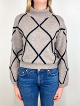 Mockneck Sweater 1/1 in Fresh Pepper