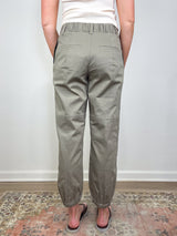 Volos Cinched Moto Pant in Cobblestone