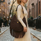 Songbird in Brunette Suede