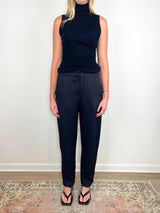 Eco Acetate Viscose Grace Trouser in Black