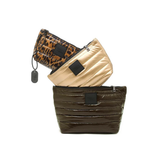 Travel Trio in Glossy Chocolate, Pearl Cashmere and Leopard