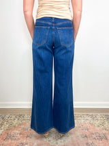 Kasey Mid Rise Wide Leg in Bright Blue