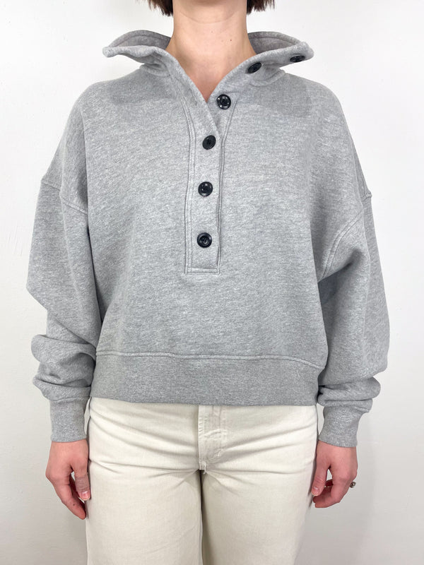 Mirelle Funnel Neck in Heather Grey