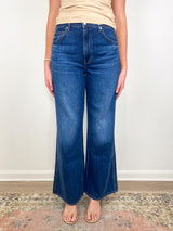 Kasey Mid Rise Wide Leg in Bright Blue