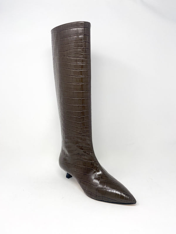 Robyn in Cedar Embossed Croc