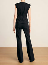 Zip-Back Gracie Pant in Black