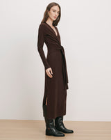 Salomez Knit Dress in Espresso