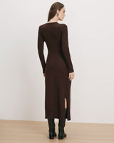 Salomez Knit Dress in Espresso