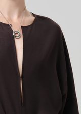 Franca Shirt in Brown Portofino Twill