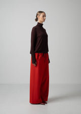 Omari Bottleneck Top in Dark Chocolate