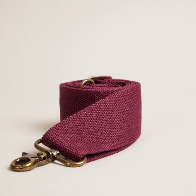 Adjustable Crossbody Strap in Wine