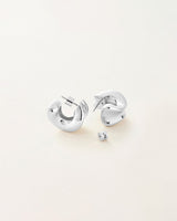 Chunky Doune Hoops in Silver