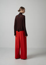 Omari Bottleneck Top in Dark Chocolate