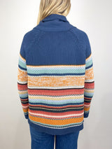 The Mountain Lodge Cardigan in Taos Stripe