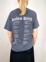 Cade Tee Smiley in Washed Grey