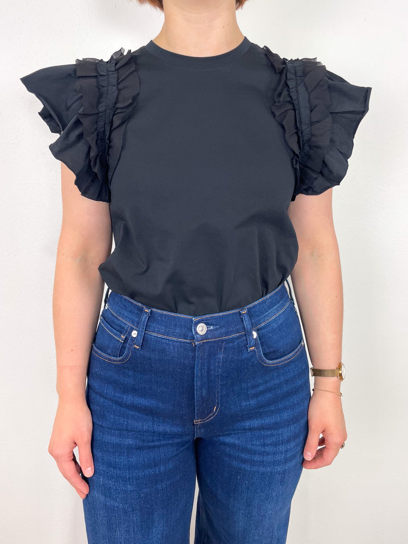 Leia Top in Noir