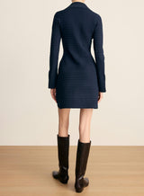 Celena Knit Dress in Heritage Navy
