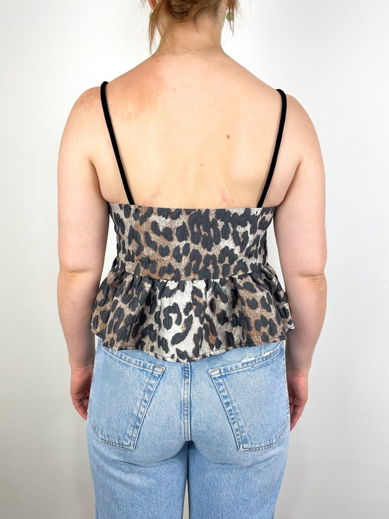 3D Jacquard Top in Leopard - The Shoe Hive