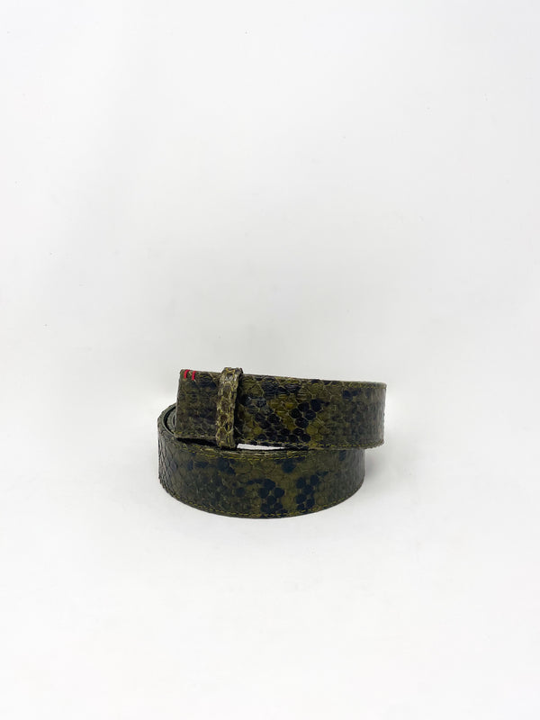 Kaki Python Belt