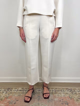 Galaxy Semi-Wide Trousers in Milk