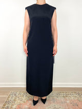 4 Ply Silk Fringed Dress in Black - The Shoe Hive