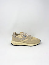 Reelwind Low Sneakers in Nylon/Suede/Leather Ecru and Platinum