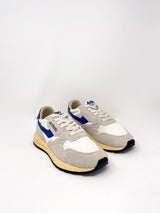 Reelwind Low Sneakers in White and Limoges Nylon and Suede