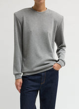Feather Weight Viscose Removable Shoulder Pad LS in Grey