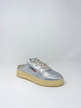 Mule Low Sneakers Leather in Goat Silver