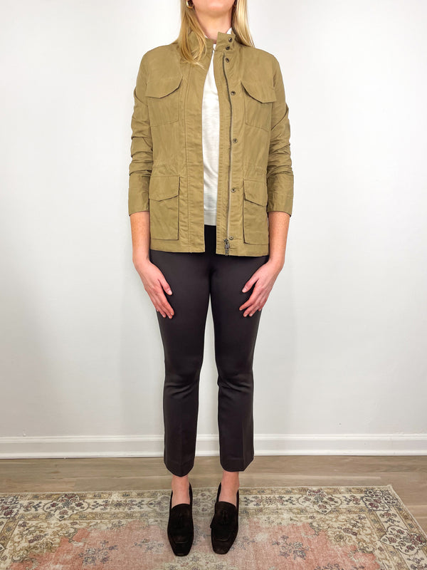 M65 Jacket in Khaki Dry Wax Cotton