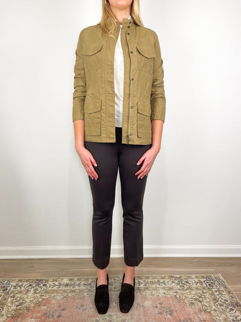 M65 Jacket in Khaki Dry Wax Cotton