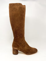 Lorette Boot in Velour Cognac