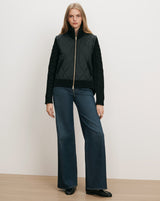 Patra Mixed Media Jacket in Black