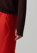 Omari Bottleneck Top in Dark Chocolate