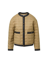 Pearson Down Dickey Jacket in Desert Taupe/Black